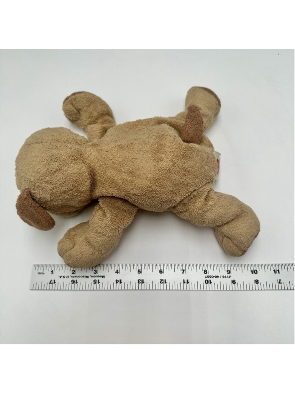 Ty Pluffies Puppers Plush Puppy Dog Soft TyLux 2003 Stuffed Toy Brown Tan - Picture 7 of 9